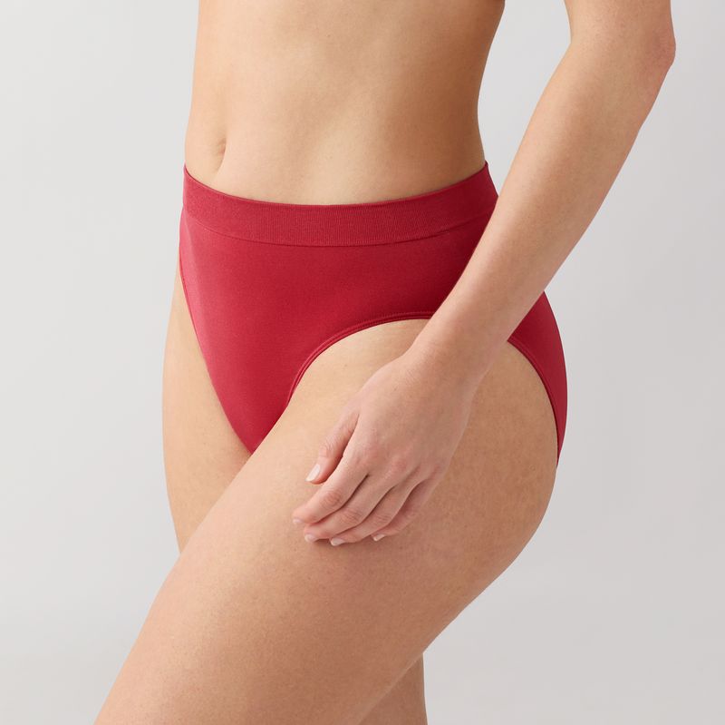 Wacoal B-Smooth Seamless Hi-Cut Brief - Regina Red