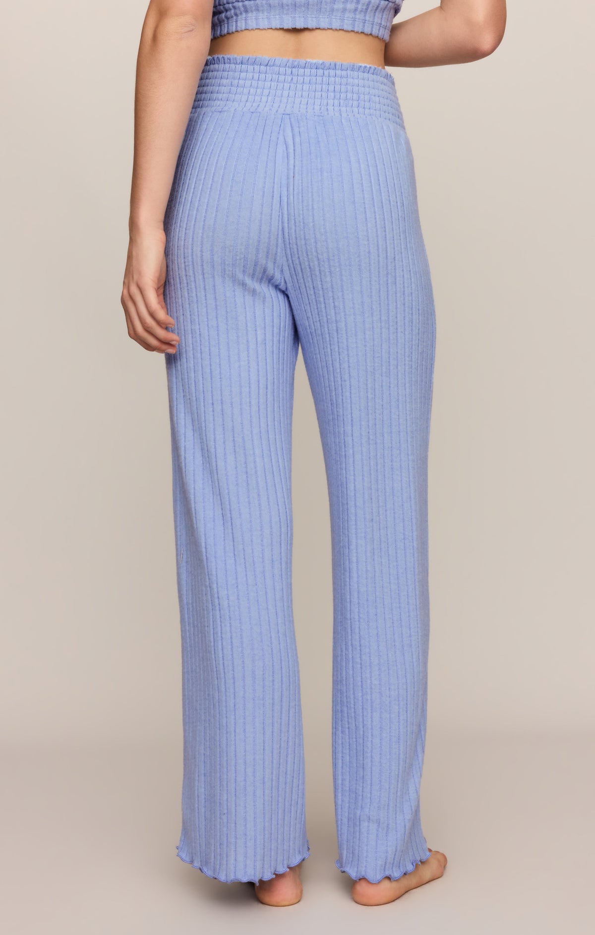 Z Supply Dawn Smocked Silky Rib Pant