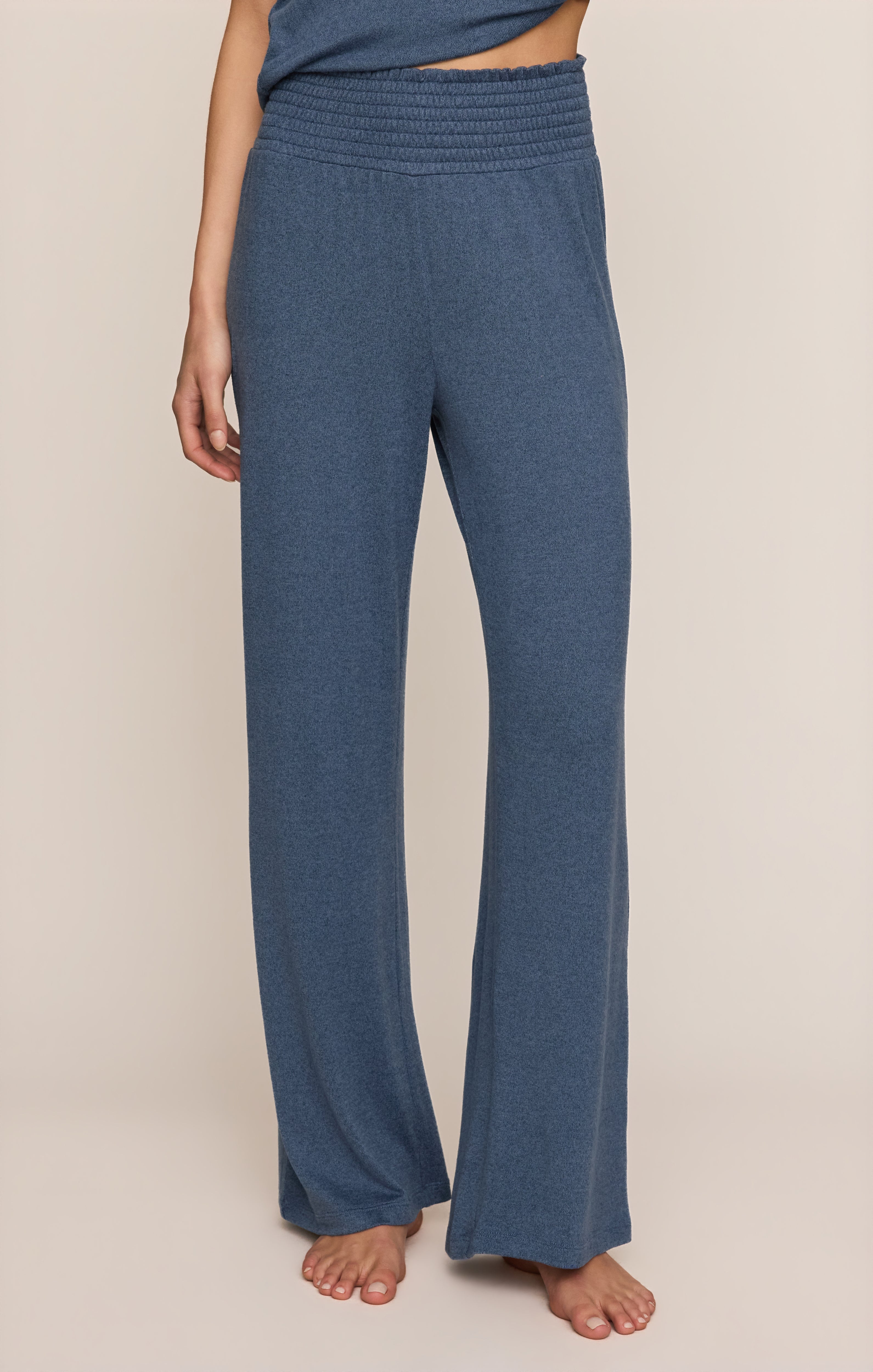Z Supply Dawn Smocked Soft Knit Pant