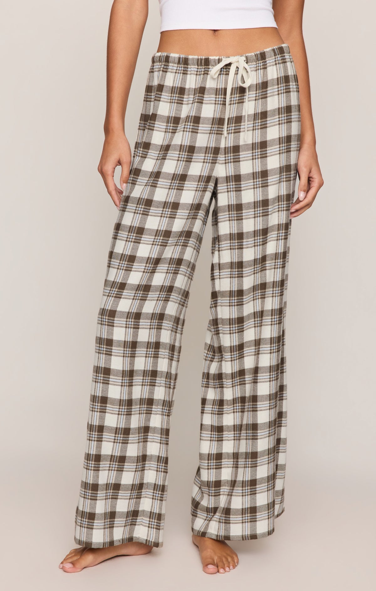 Z Supply Better Off Plaid Flannel Pant