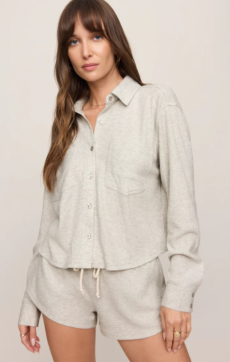 Z Supply Waffle Brushed Thermal L/S Shirt
