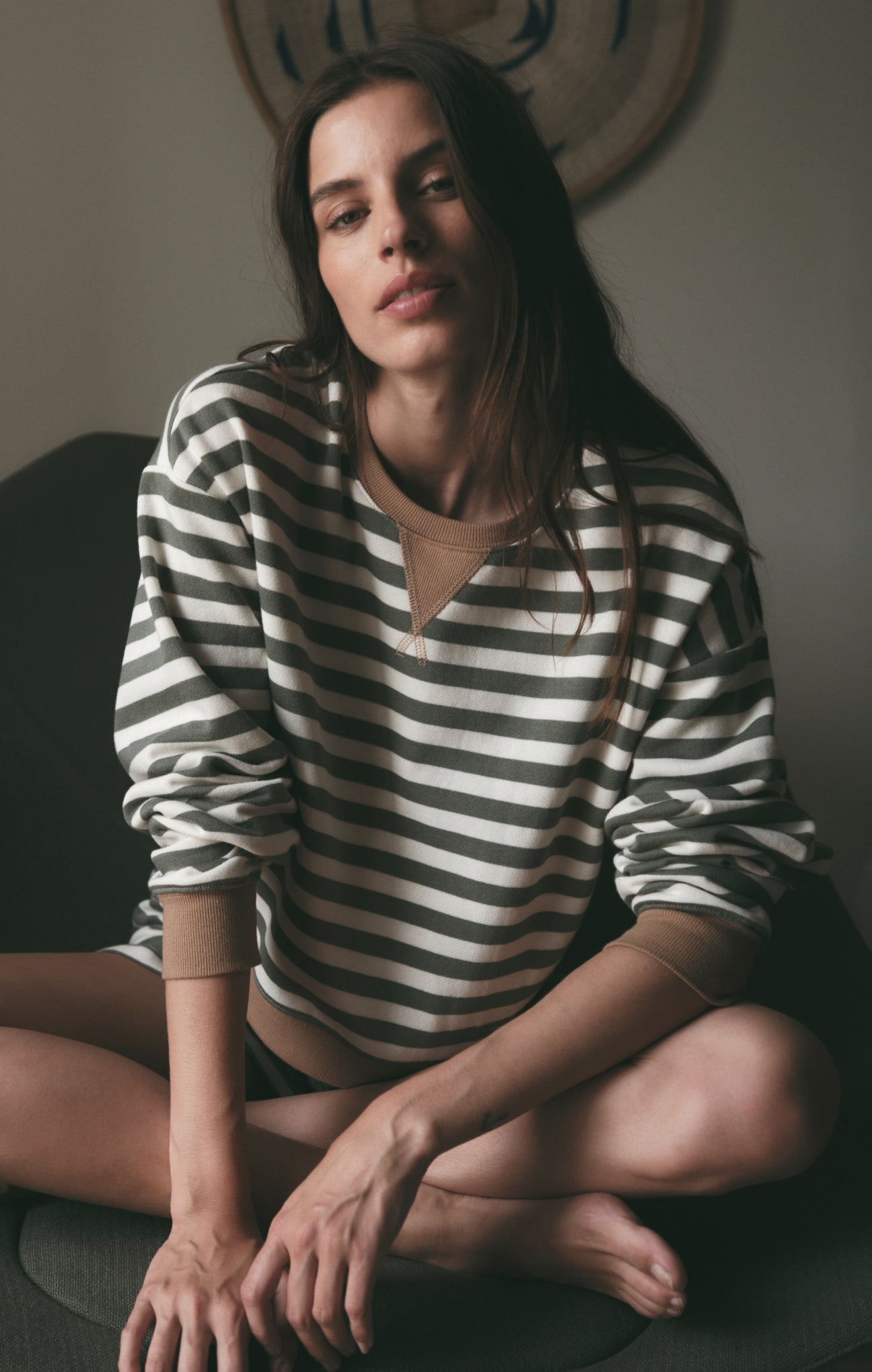 Z Supply Low Key Stripe Sweatshirt