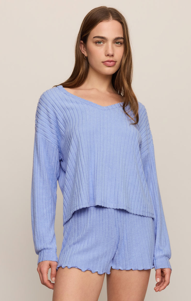 Z Supply Dawn Smocked Silky Rib Pant