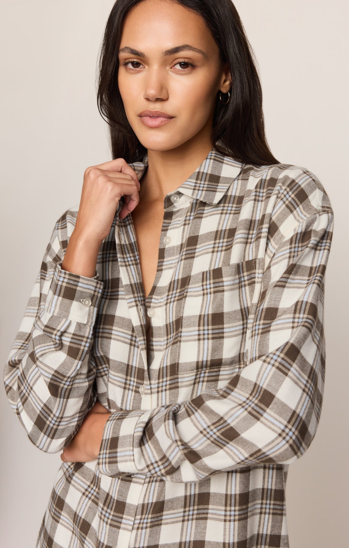 Z Supply River Plaid Button Up Shirt