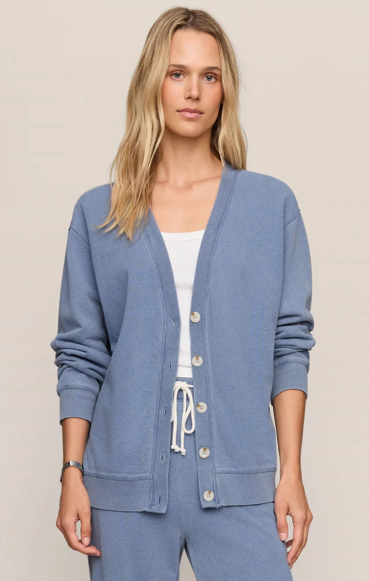 Z Supply Dazed End Knit Denim Cardigan
