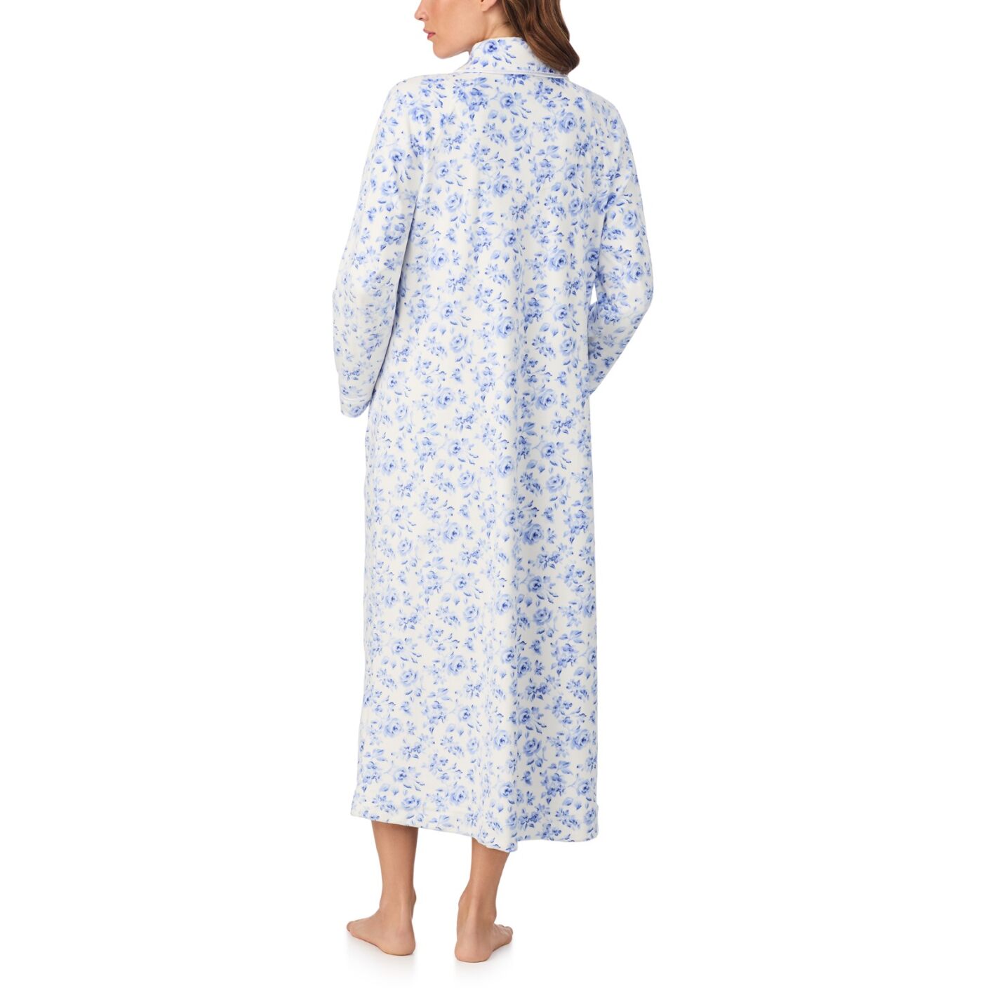 Eileen West Velour Long Zip Robe