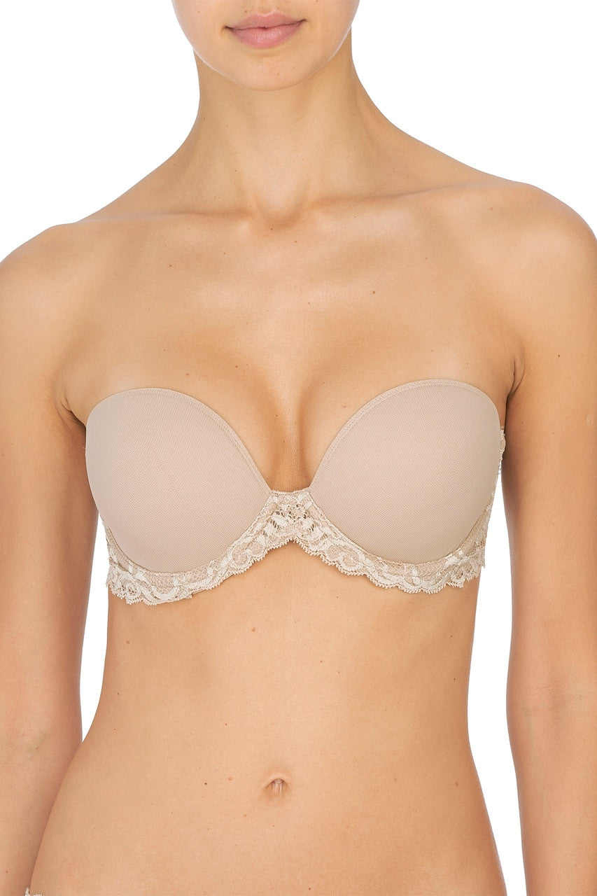 Natori Feathers Strapless Plunge Bra