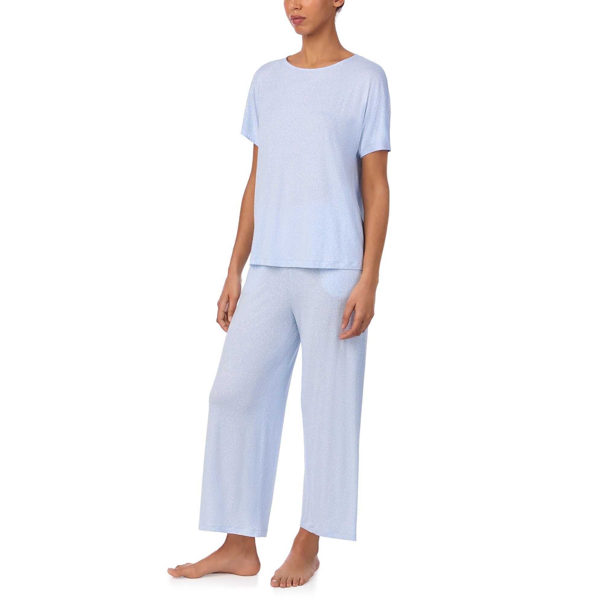 Donna Karan Sleep Dolman Top & Cropped Pant Sleep Set