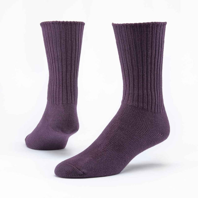 Maggie's Organics Organic Cotton Classic Crew Sock - Eggplant