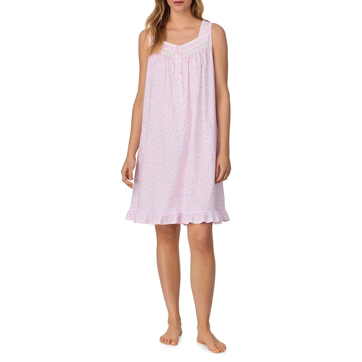 Eileen West Cotton Jersey Sleeveless Nightgown