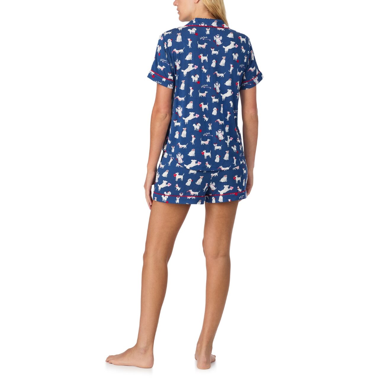 Kate Spade Short Sleeve Notch Short PJ Set