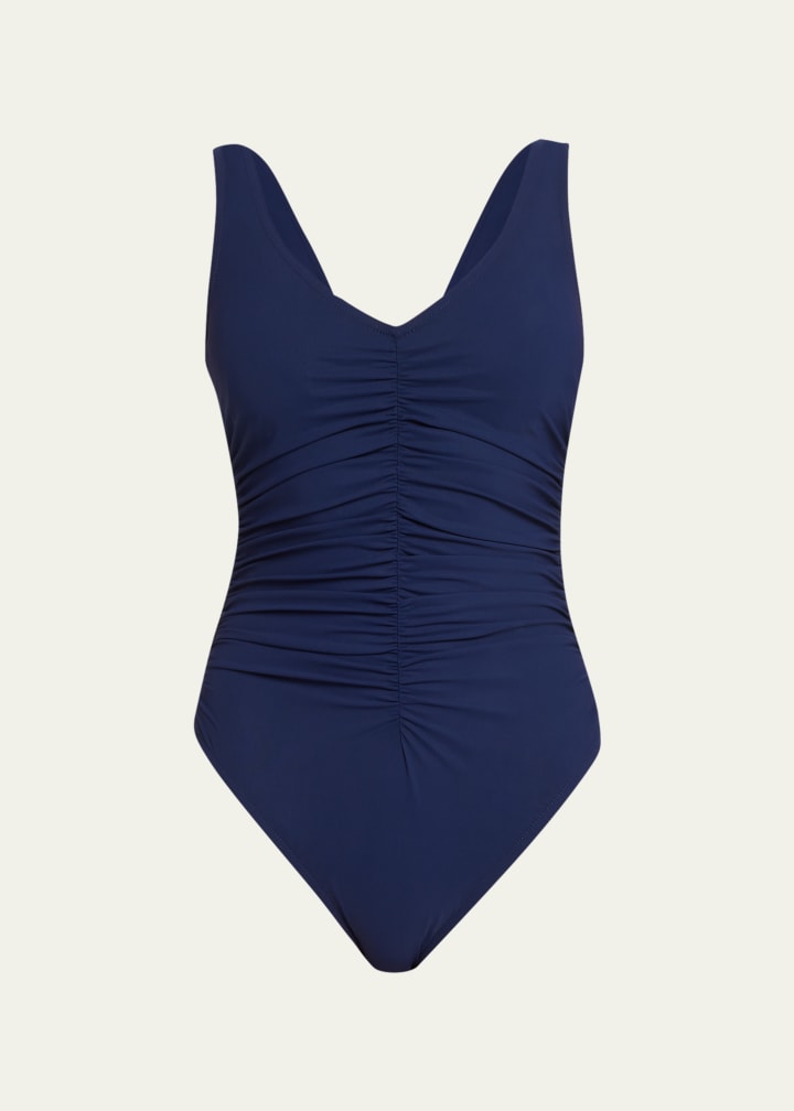 Karla Colletto Basic V-Neck Swimwear Tank