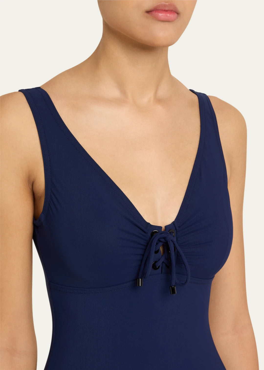 Karla Colletto Demi V-Neck Silent Underwire One Piece