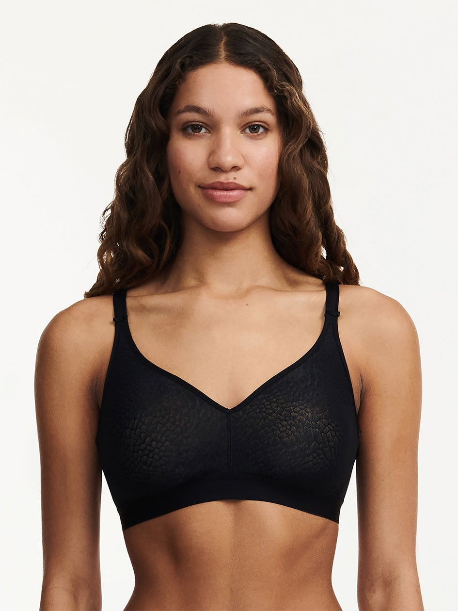 black wire free bralette
