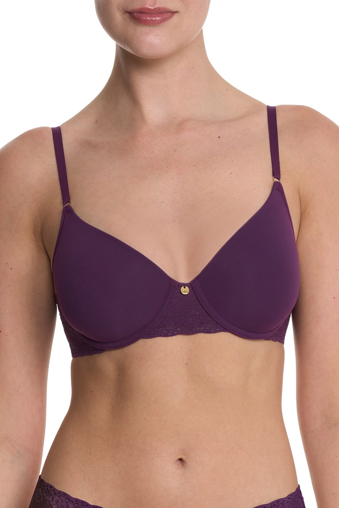 Natori Bliss Perfection Contour Underwire Bra - Fig Jam