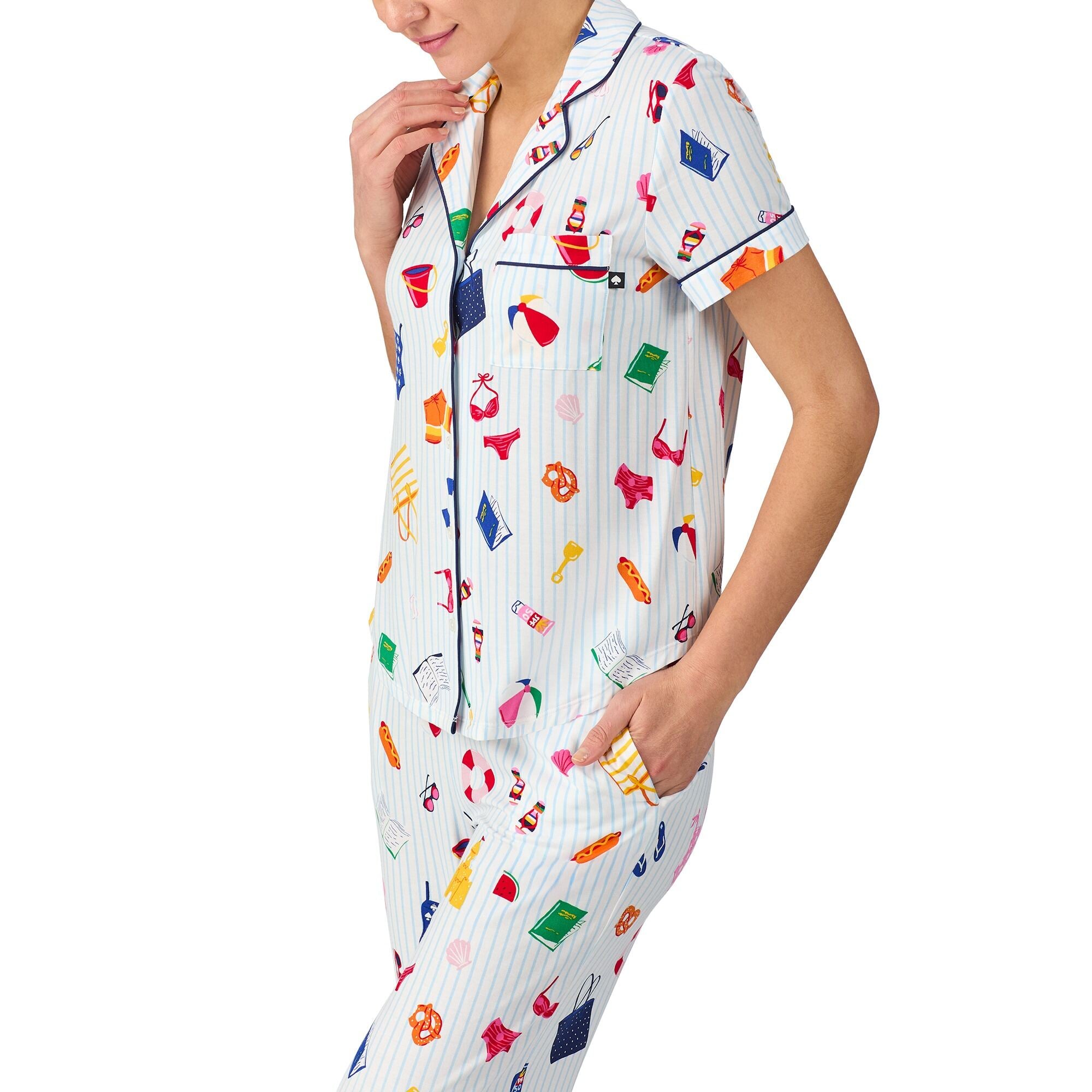 Kate Spade S/S Cropped PJ Set