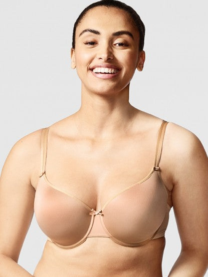 Chantelle Basic Invisible Beige Seamless T Shirt Bra 1241 – The
