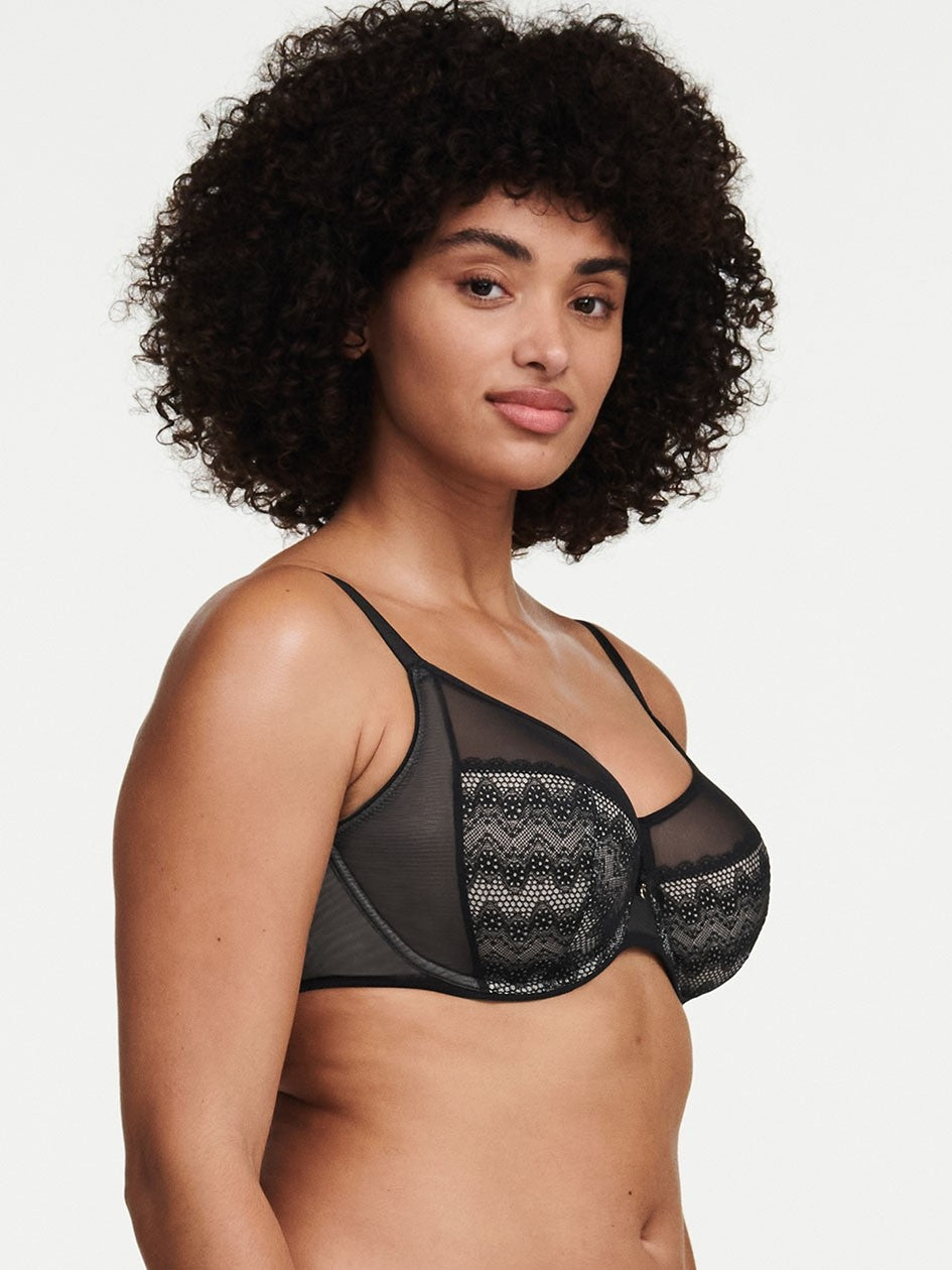 Chantelle Révèle Moi 4-Part Bra  - Black