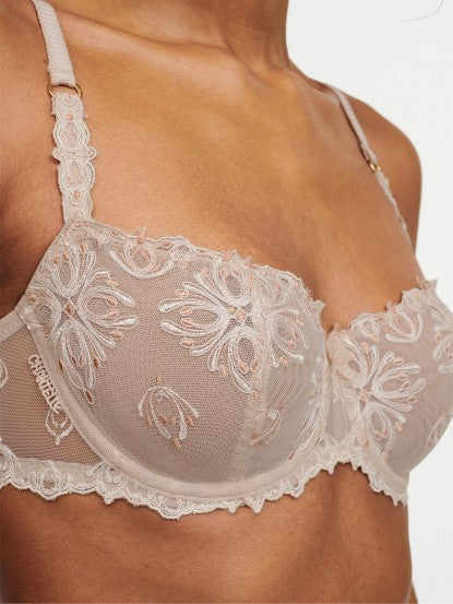 Chantelle Rive Gauche 3-Part Cup Underwire Bra - Cappuccino