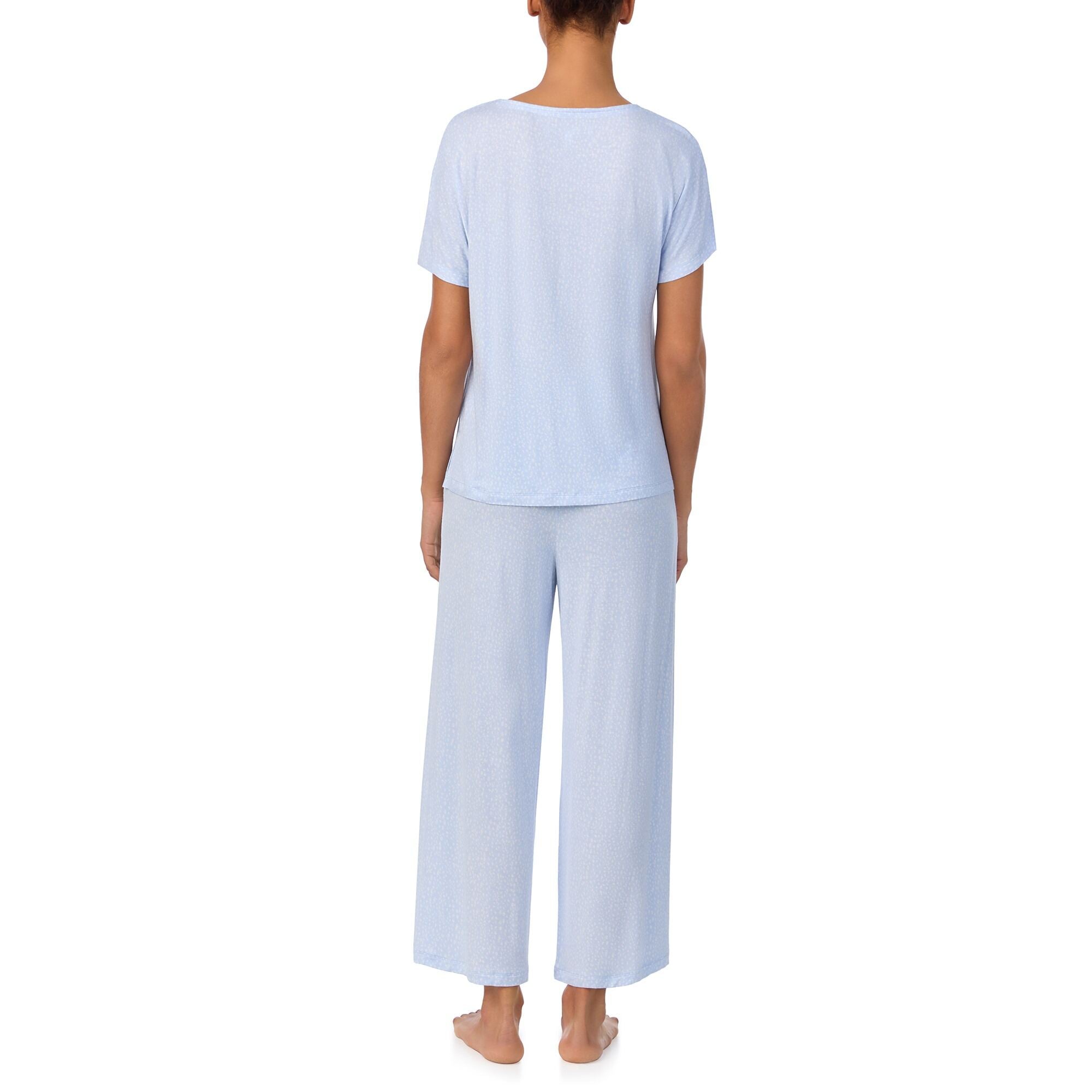 Donna Karan Sleep Dolman Top & Cropped Pant Sleep Set