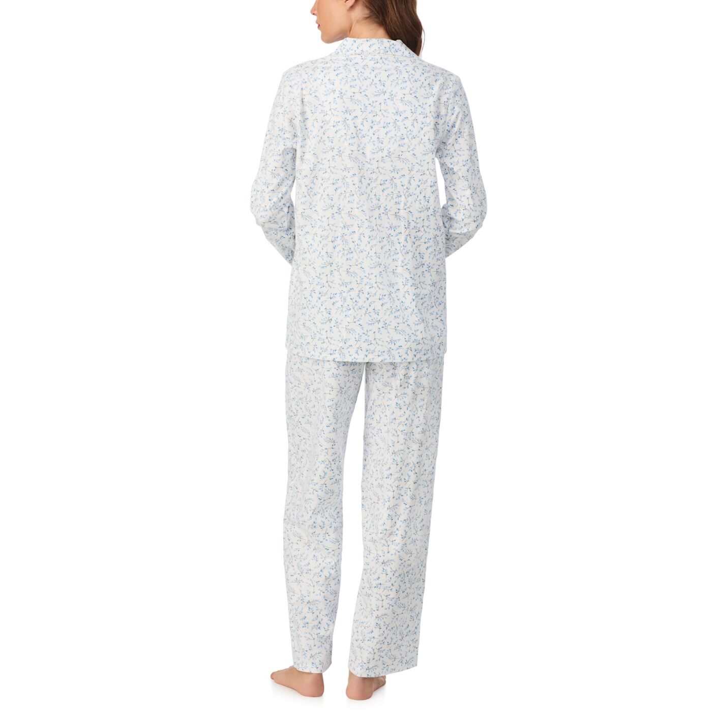 Eileen West Brushed Flannel Notch Collar Long PJ Set