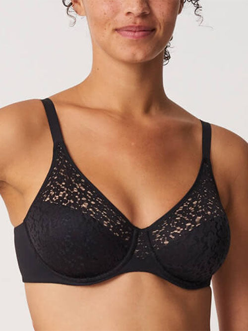 chantelle norah molded bra black
