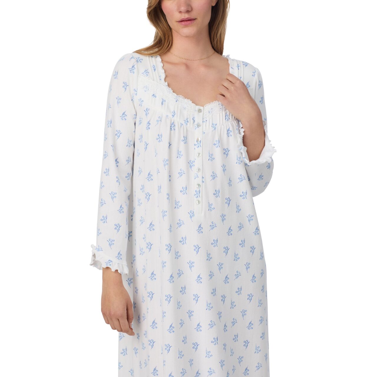 Eileen West Lily Reverie Cotton Pointelle Ballet Nightgown