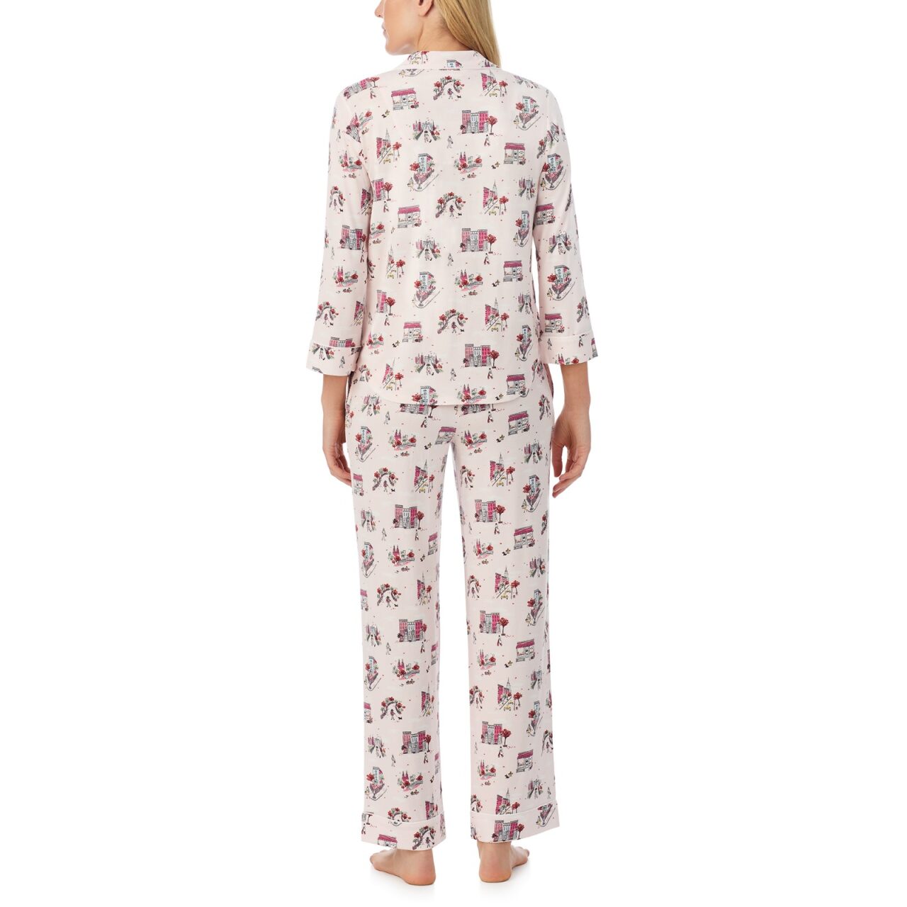 Kate Spade Printed 3/4 Sleeve PJ Set