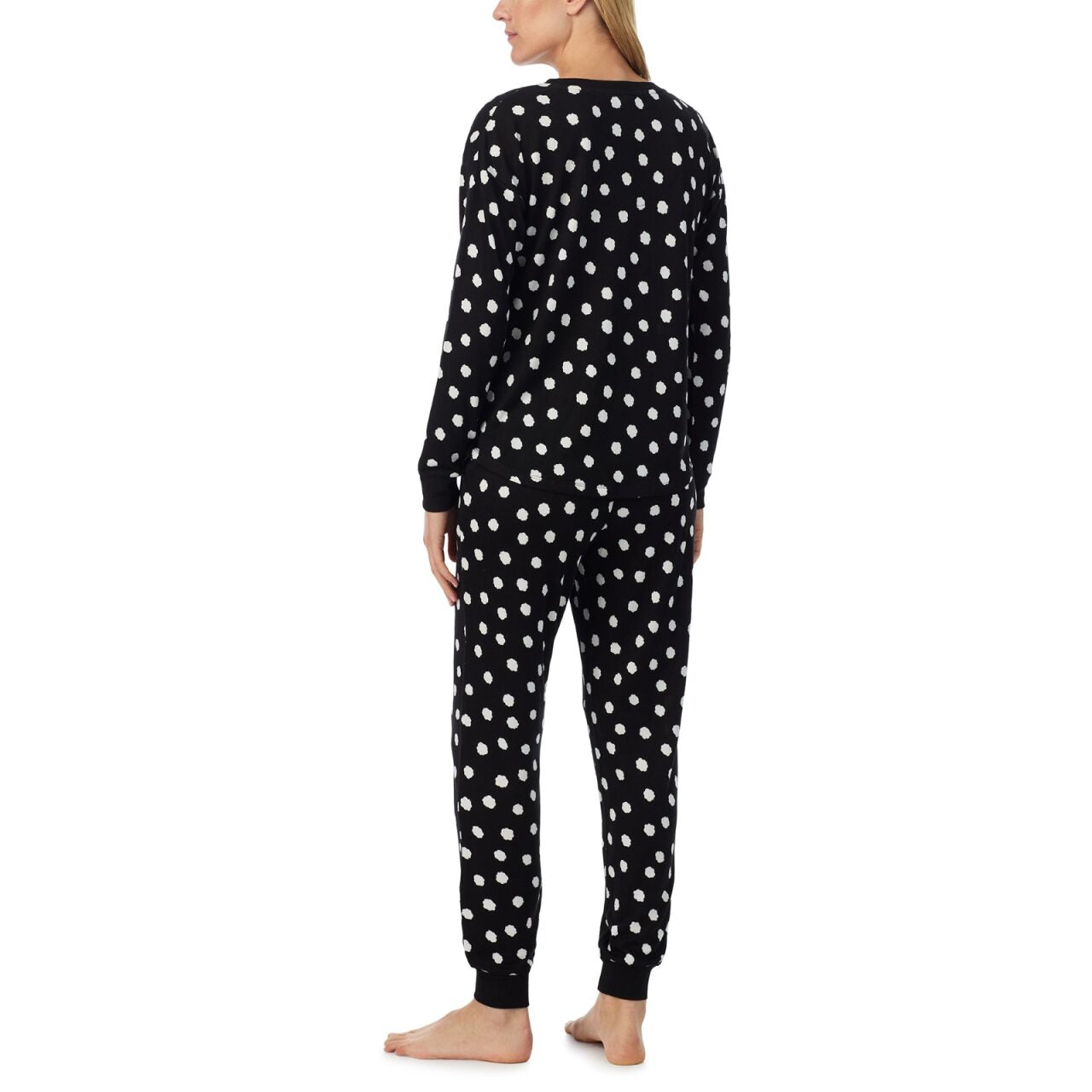 Kate Spade Dotted L/S Henley Jogger PJ Set