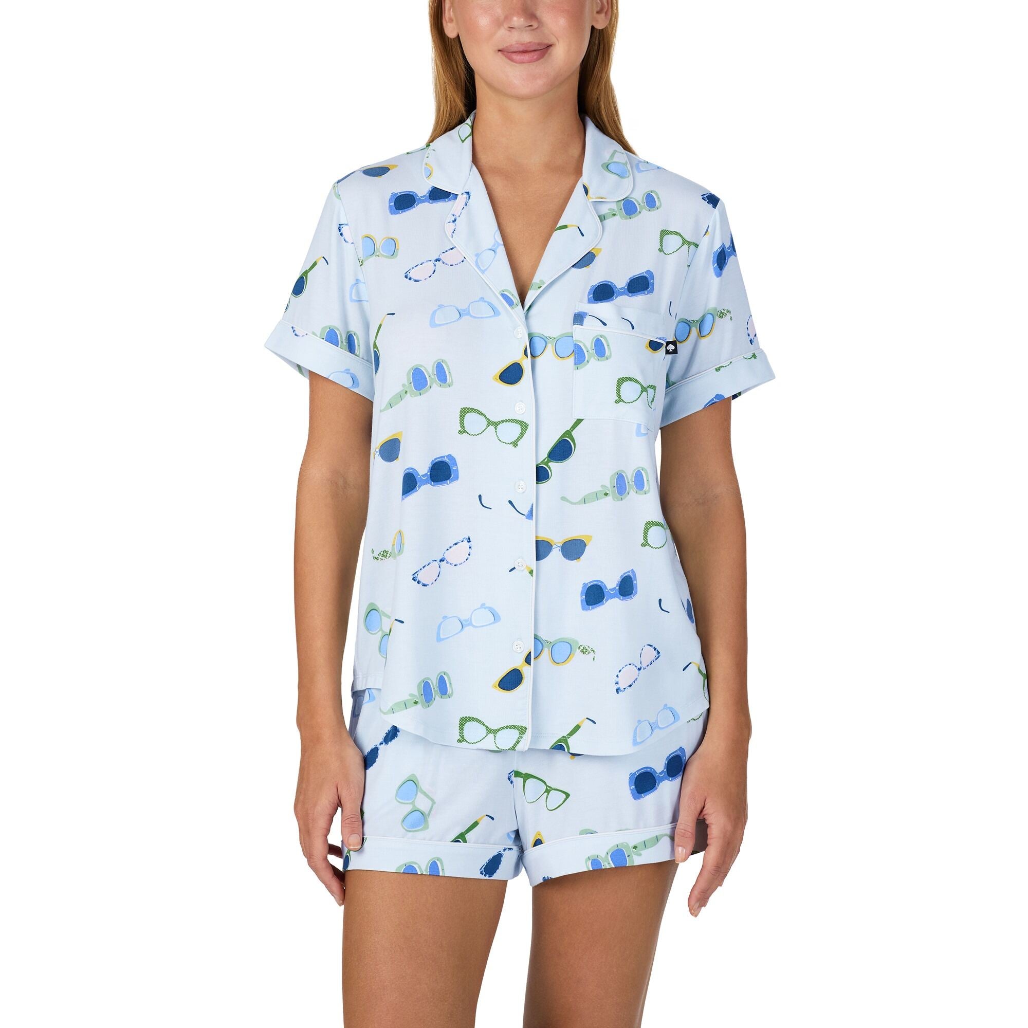 Kate Spade Modal Jersey S/S Notch Short PJ Set