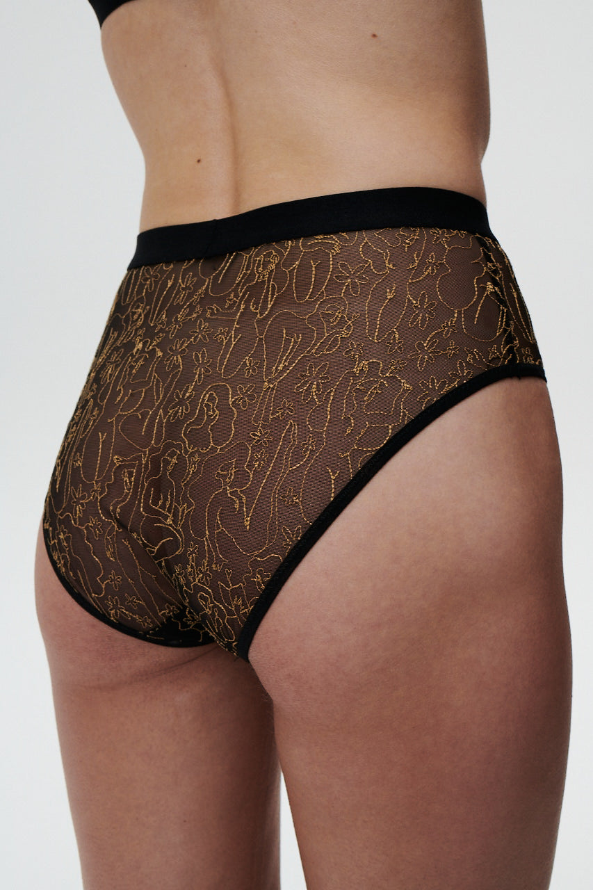 Undress Code Modern Love Panties Gold