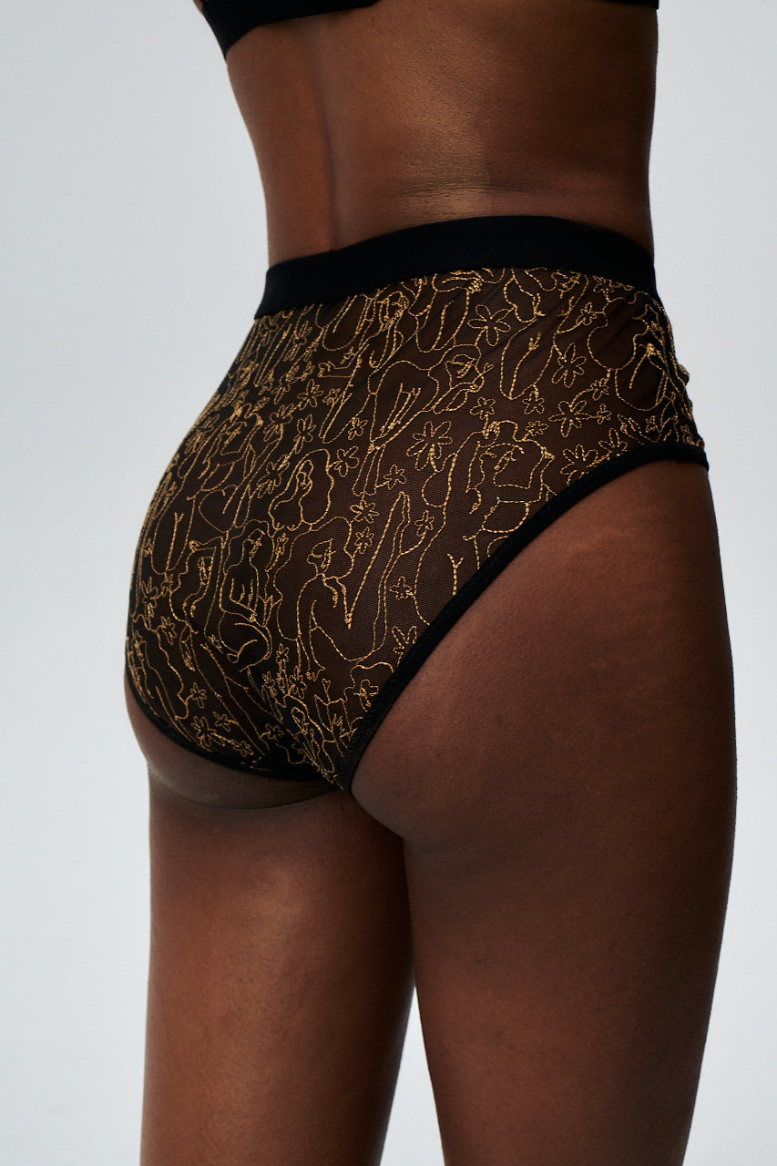 Undress Code Modern Love Panties Gold