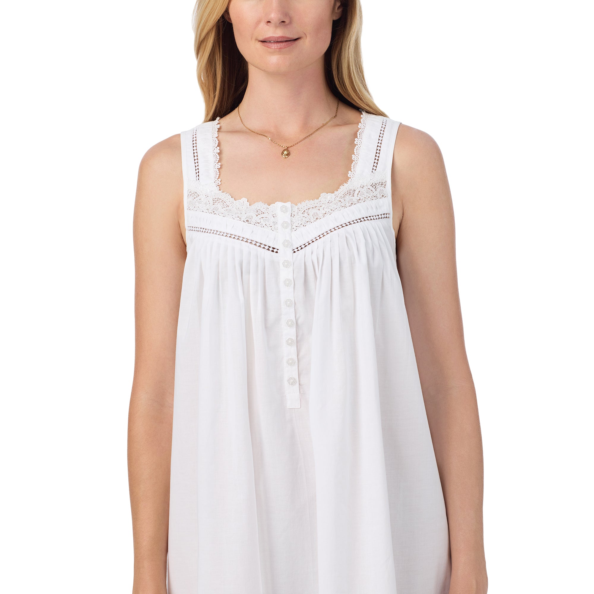 Eileen West "Eileen" Cotton Lawn S/L Nightgown