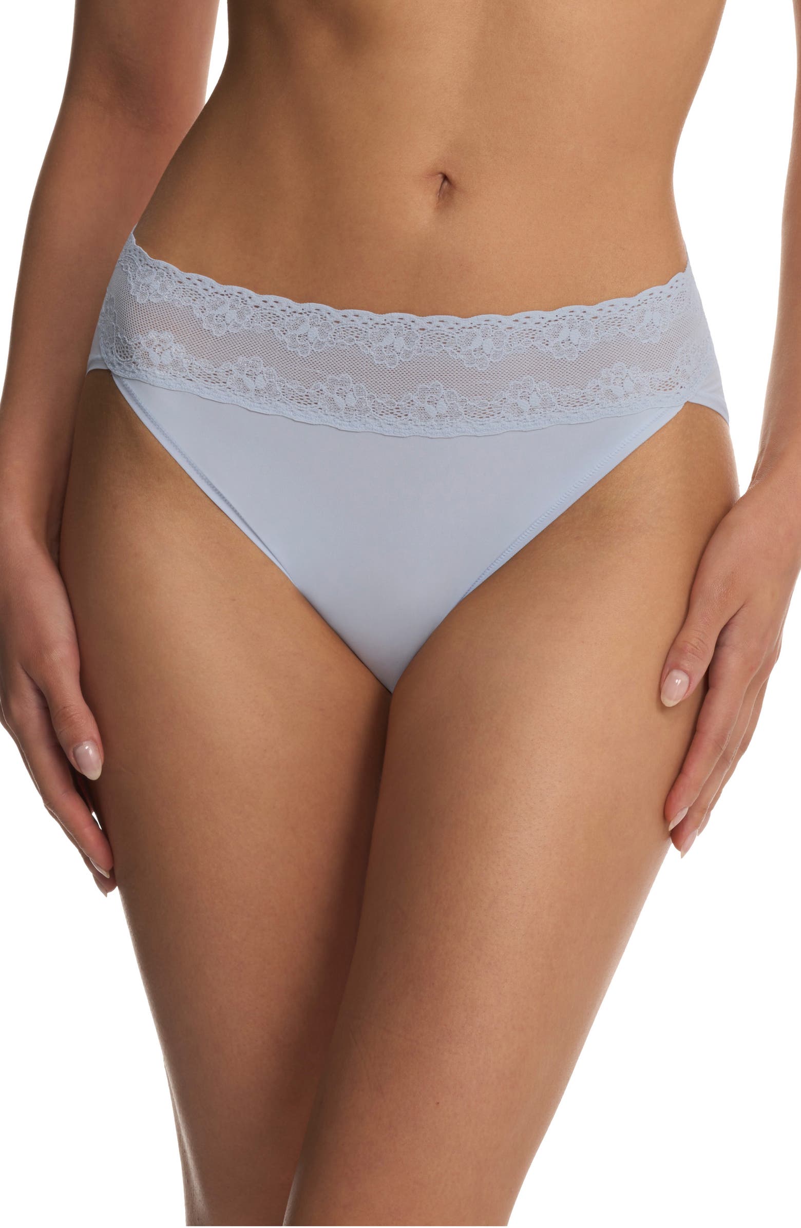 Natori Bliss Cotton French Cut Panty - Frosted Sky