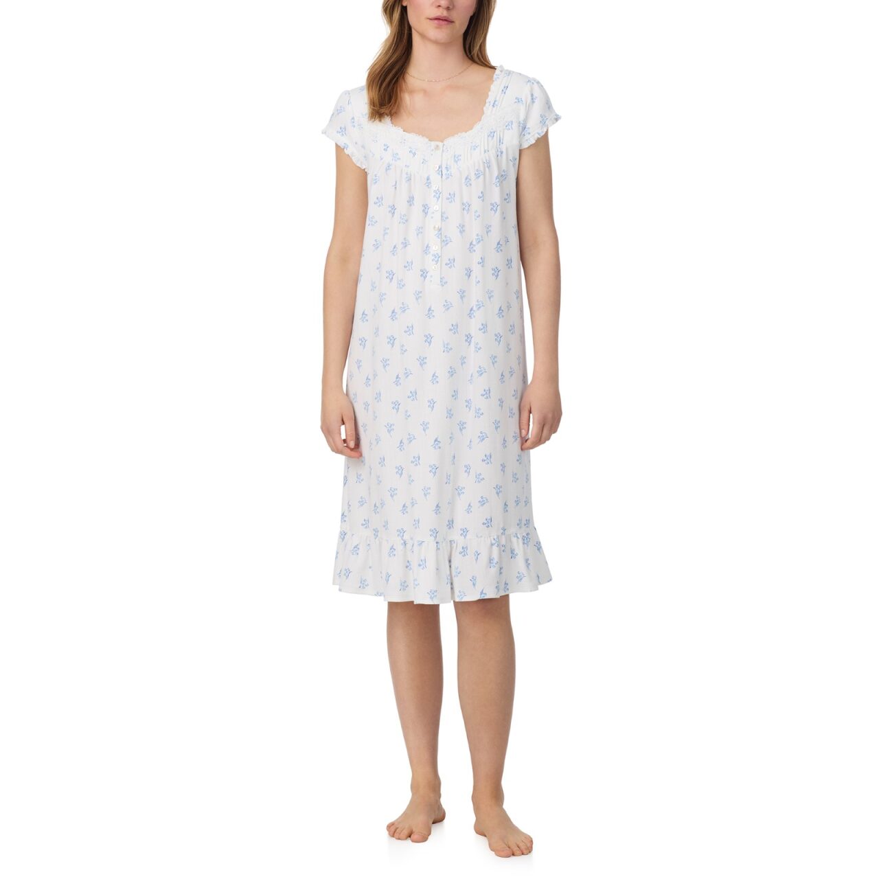 Eileen West Flutter Sleeve Short Nightgown