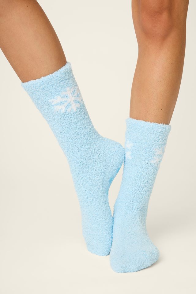 P.J. Salvage Winter Wonderland Cozy Sock - Blue