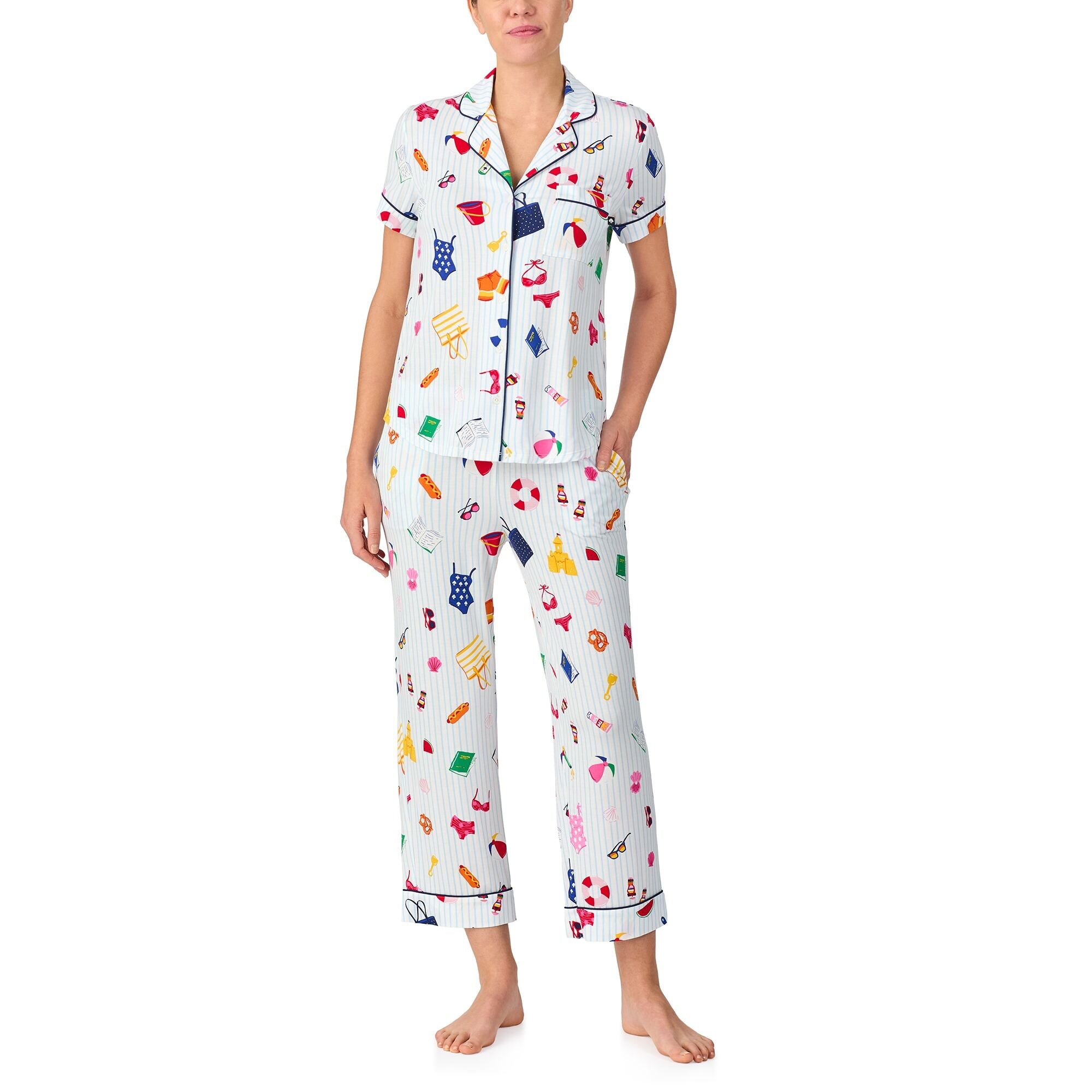Kate Spade S/S Cropped PJ Set Plus Size