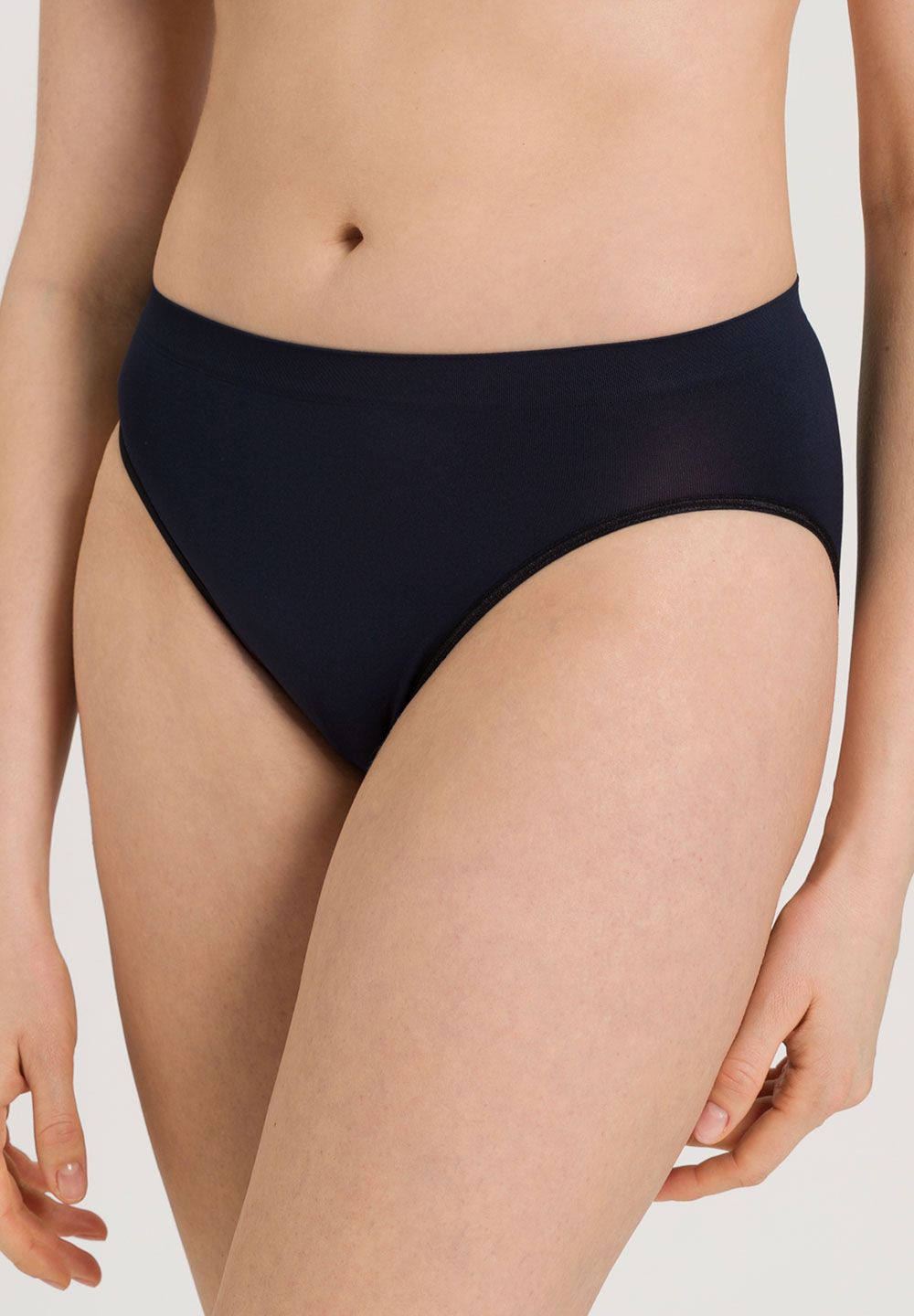 Hanro Touch Feeling Hi-Cut Brief Panty - Deep Navy