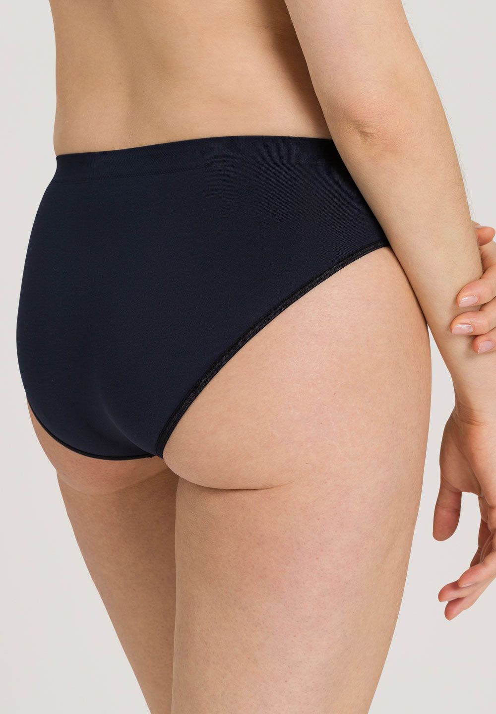Hanro Touch Feeling Hi-Cut Brief Panty - Deep Navy