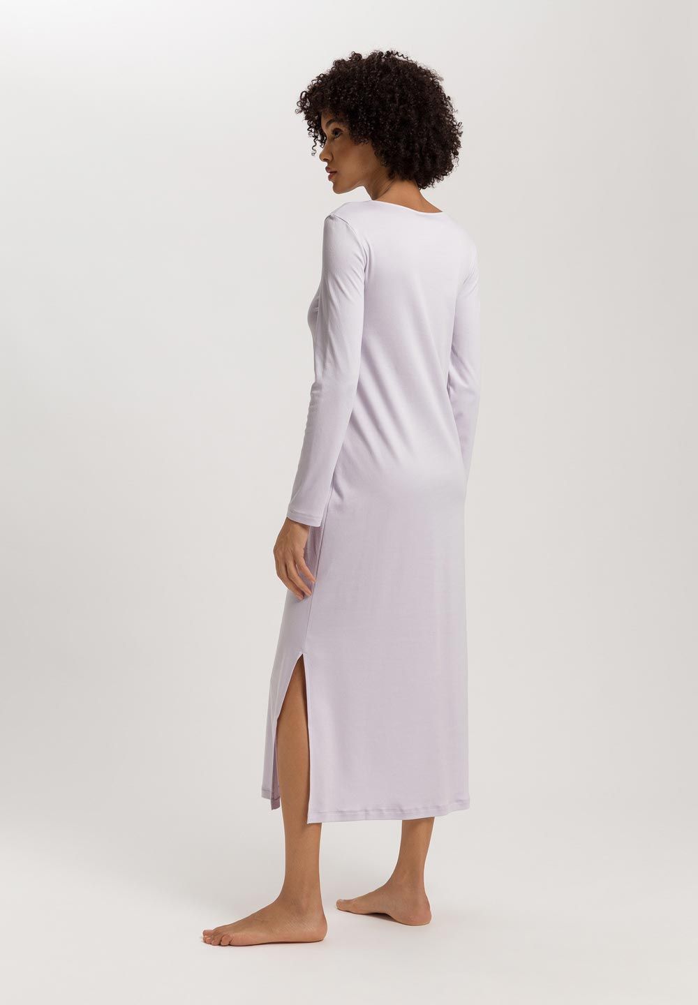 Hanro Kalea Floral Tulle L/S Cotton Nightgown