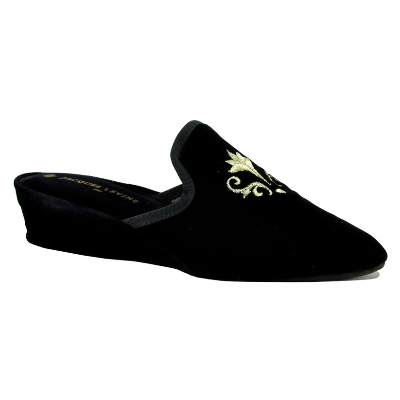 jacques levine velvet slipper