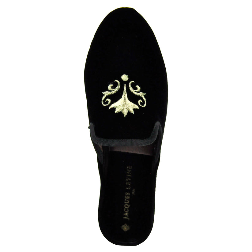 leather lining velvet slipper