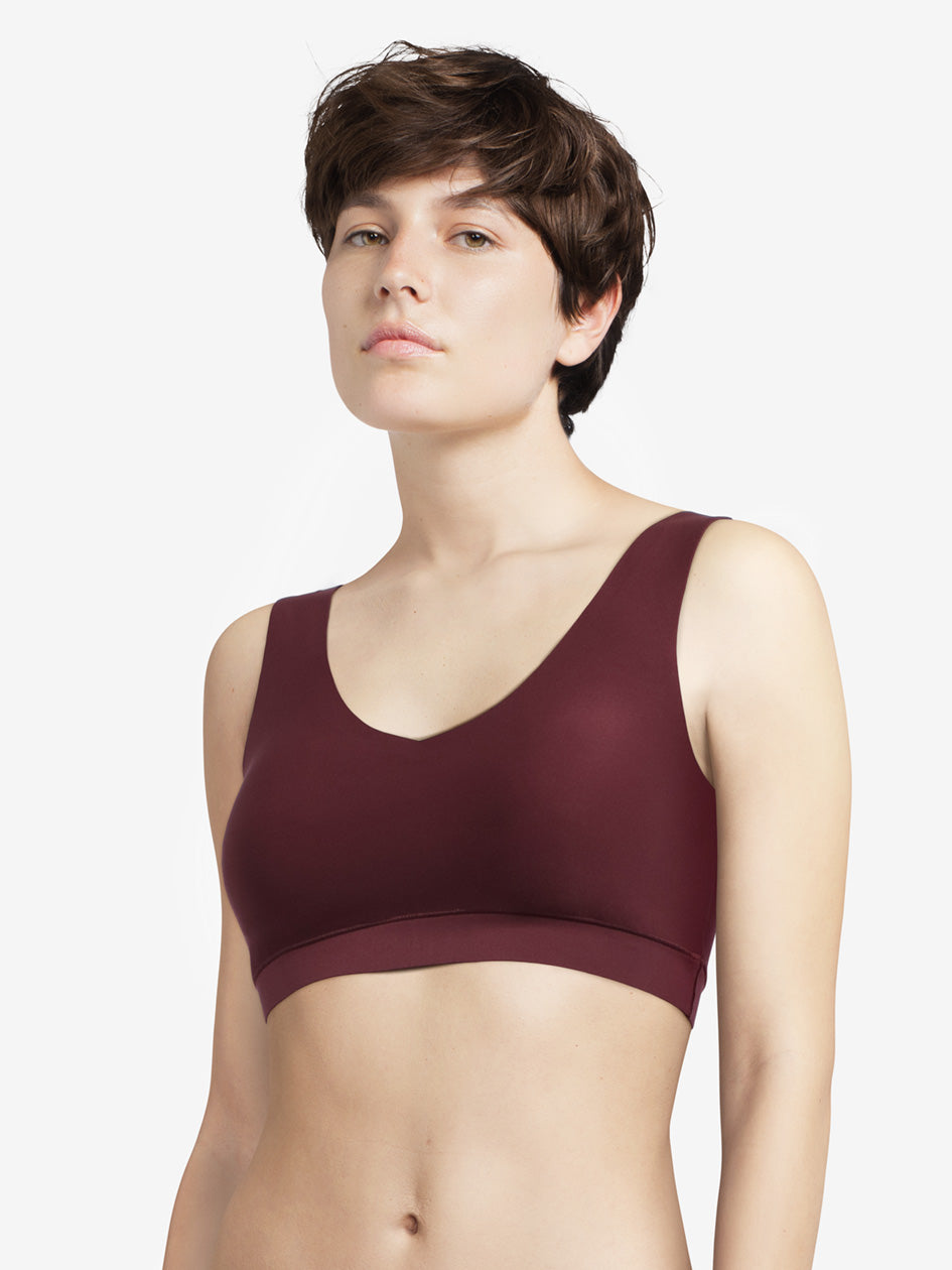 Chantelle Soft Stretch Padded V-Neck Bra Top