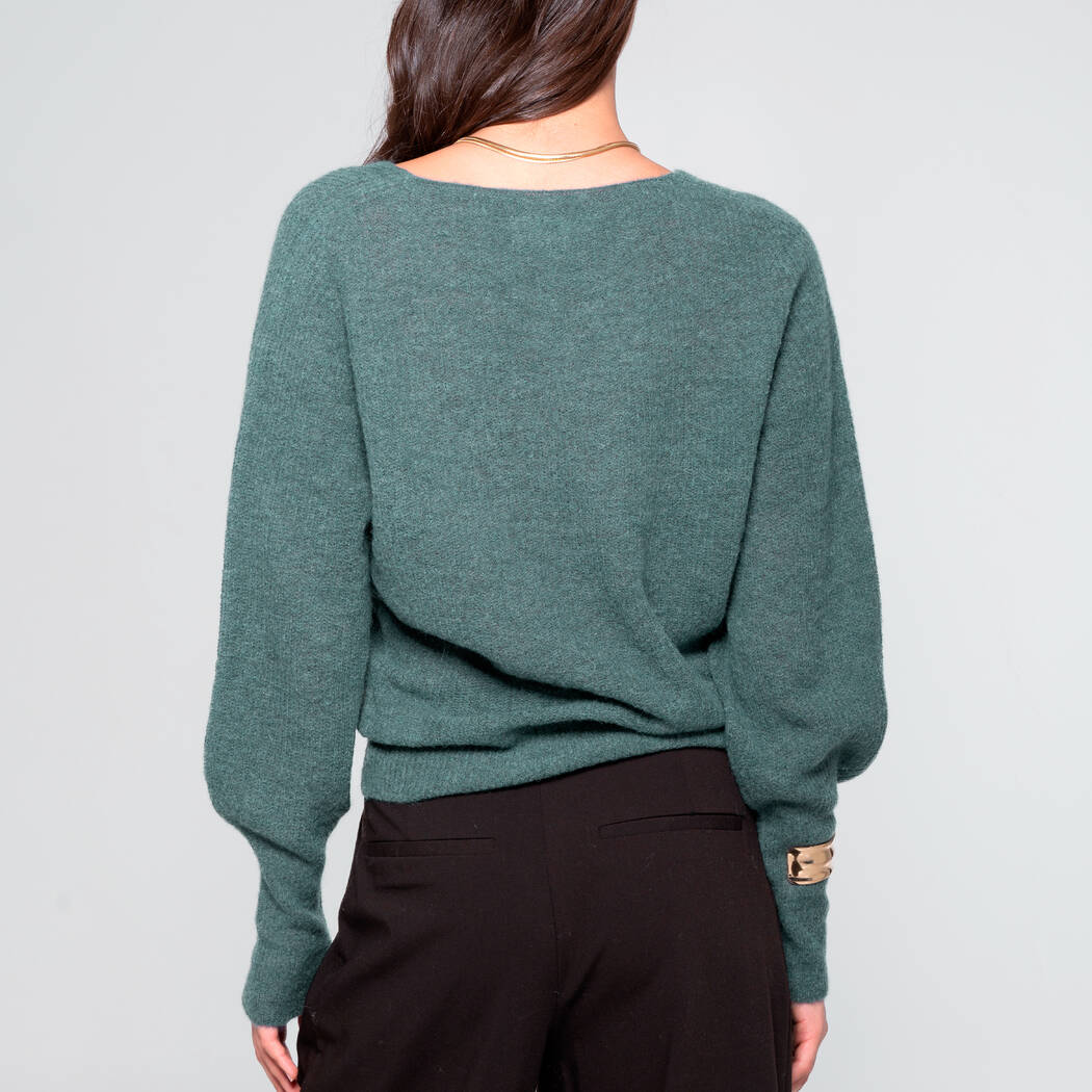 Soft alpaca blend pullover sweater