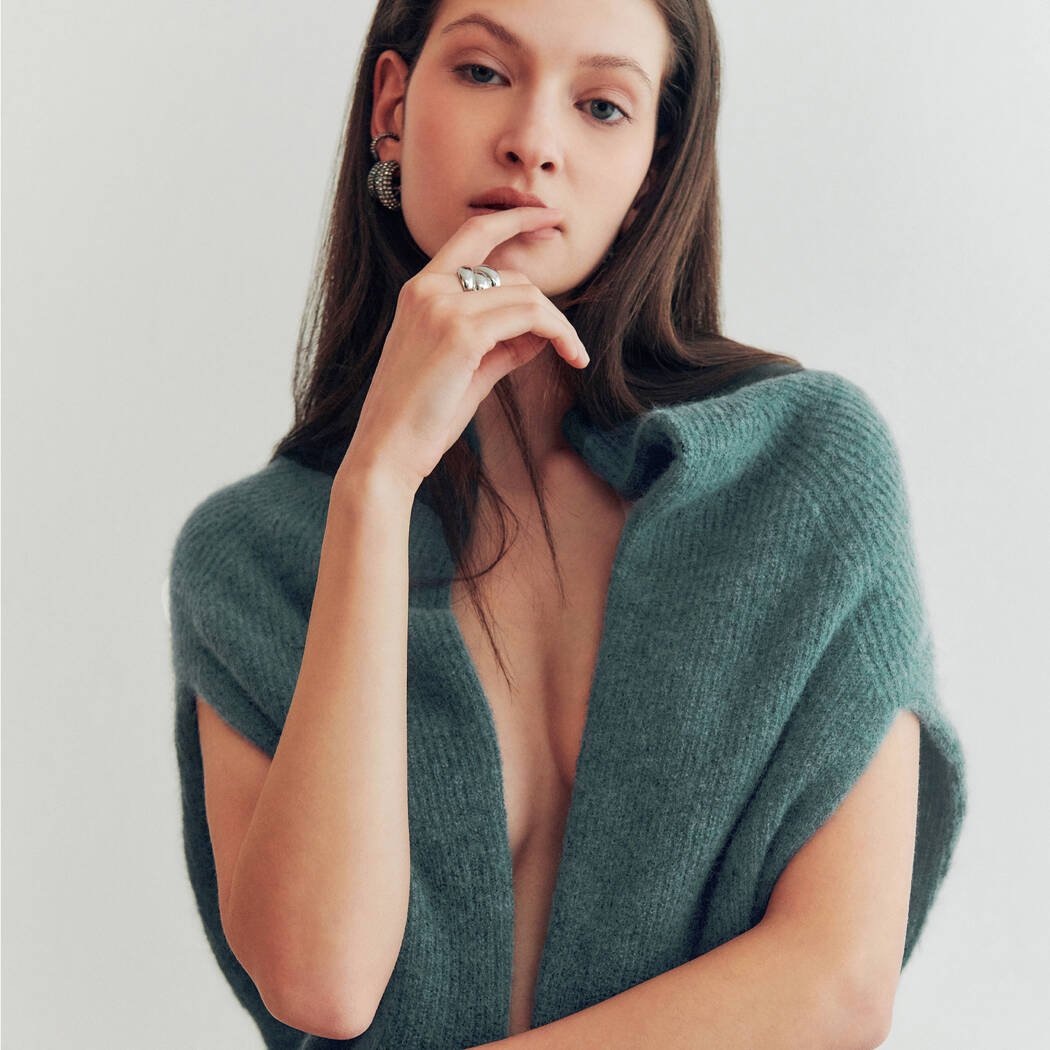 Oscalito batwing sleeve knit sweater