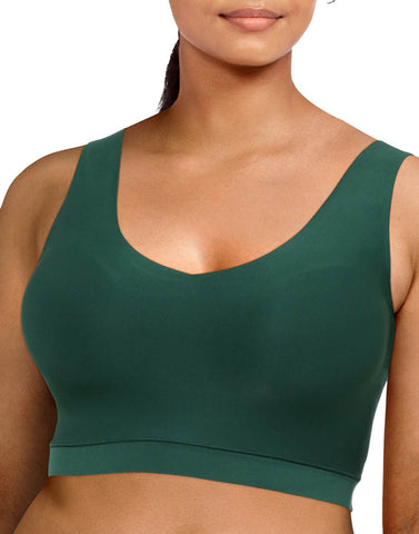 chantelle soft stretch padded v neck bra top