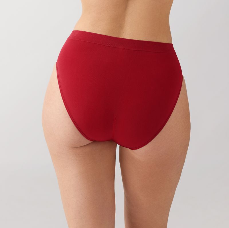 Wacoal B-Smooth Seamless Hi-Cut Brief - Regina Red