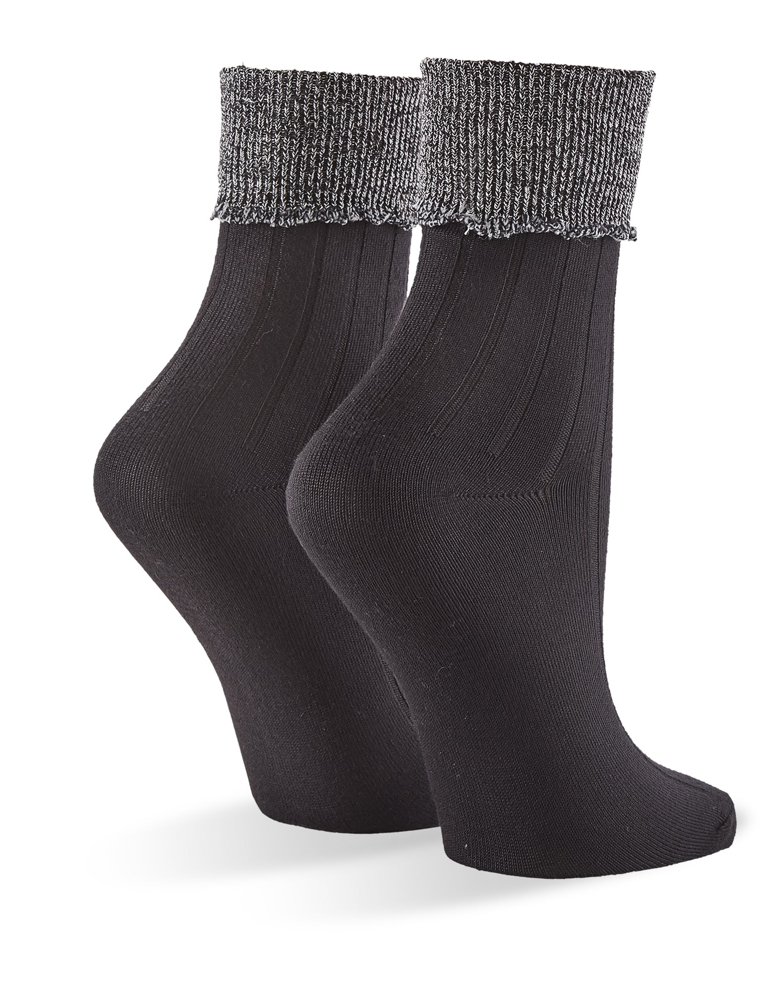 Hue Super Soft Crew 3 Pair Pack Black