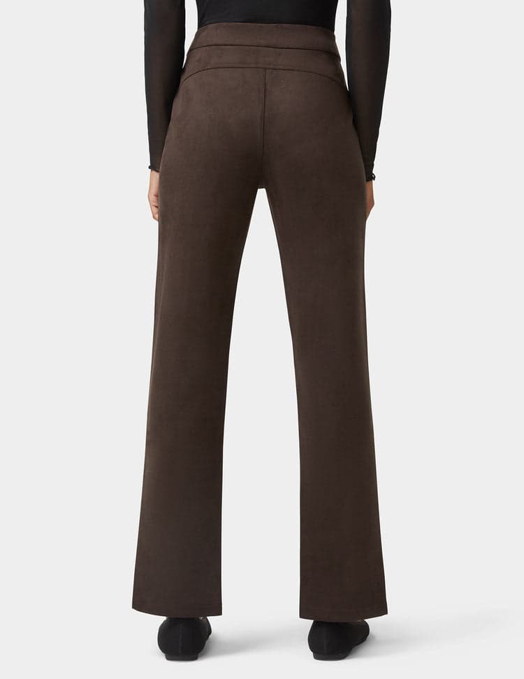Hue Hi-Rise Suede Straight Legging