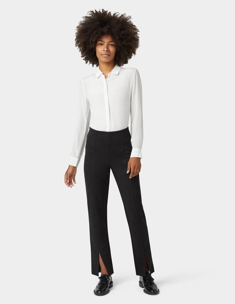 Hue Hi-Rise Suede Straight Legging